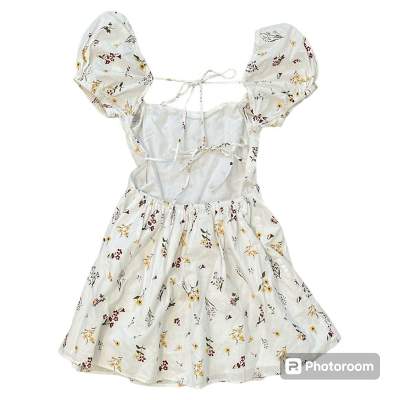 Sabo Skirt Santa Cruz White Floral Print Dress Size Small - Picture 5 of 8